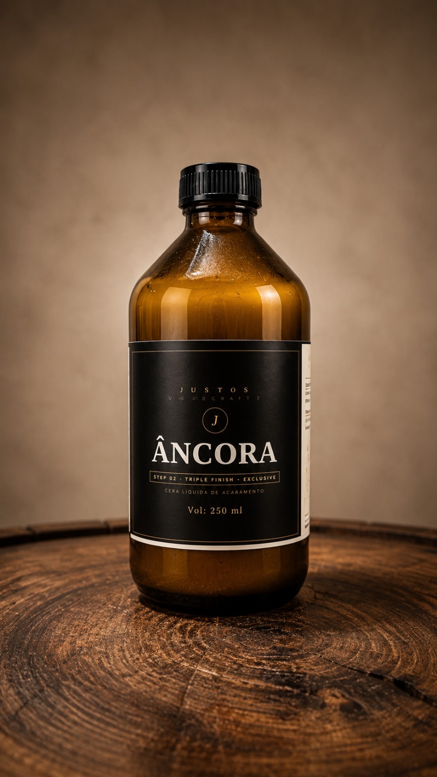 Frasco real de 250 ml da cera líquida Âncora JUSTOS