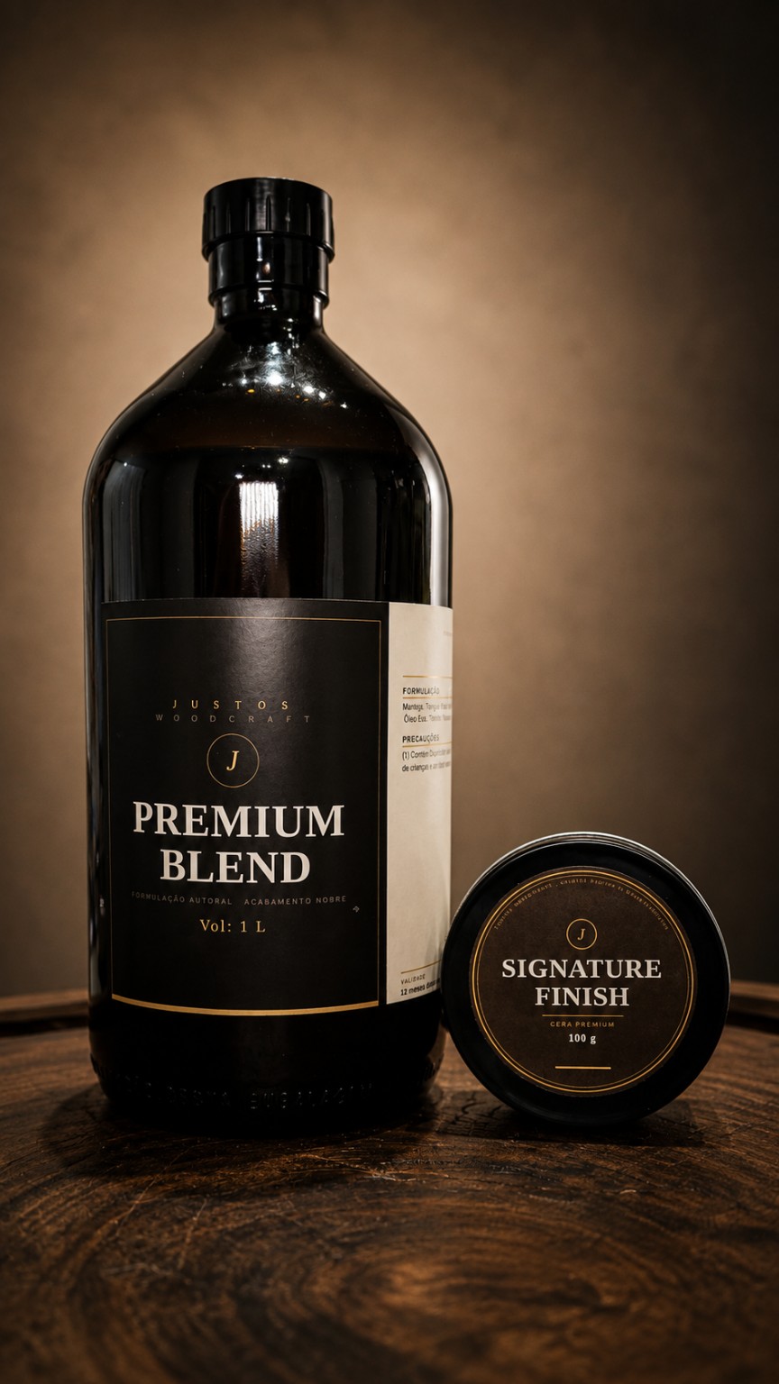 Premium Blend e Signature Finish reais da JUSTOS